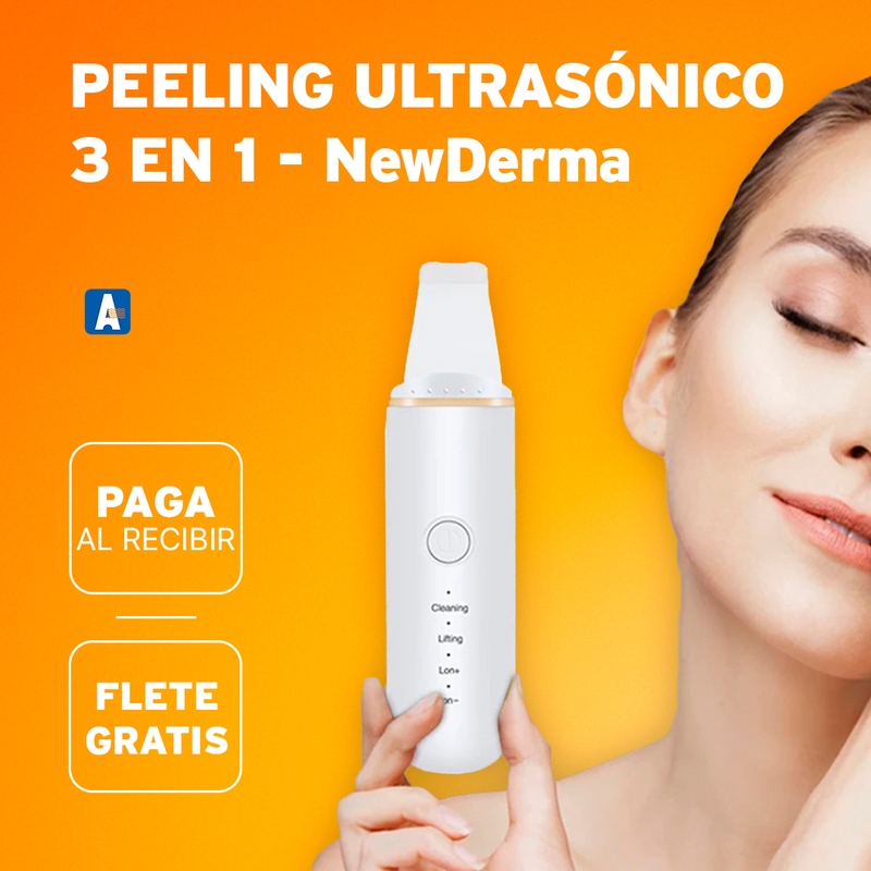 Peeling Ultrasónico 3 en 1 - NewDerma