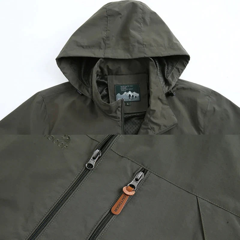 Chaqueta Impermeable Táctica Para Hombre